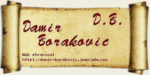 Damir Boraković vizit kartica